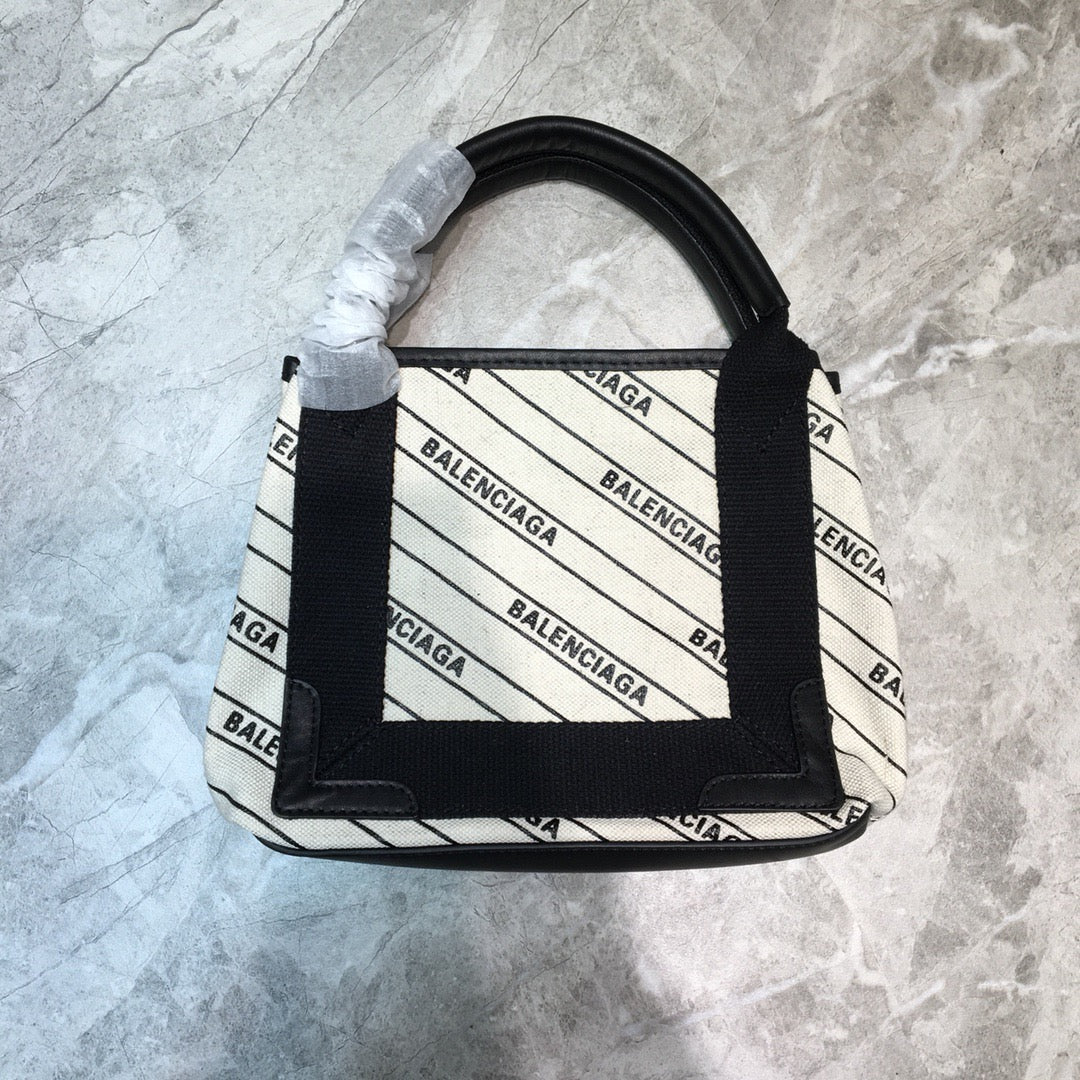 Baltlm Navy XS Tote Bag In White, For Womtlm,  Bags 12.6in/32cm