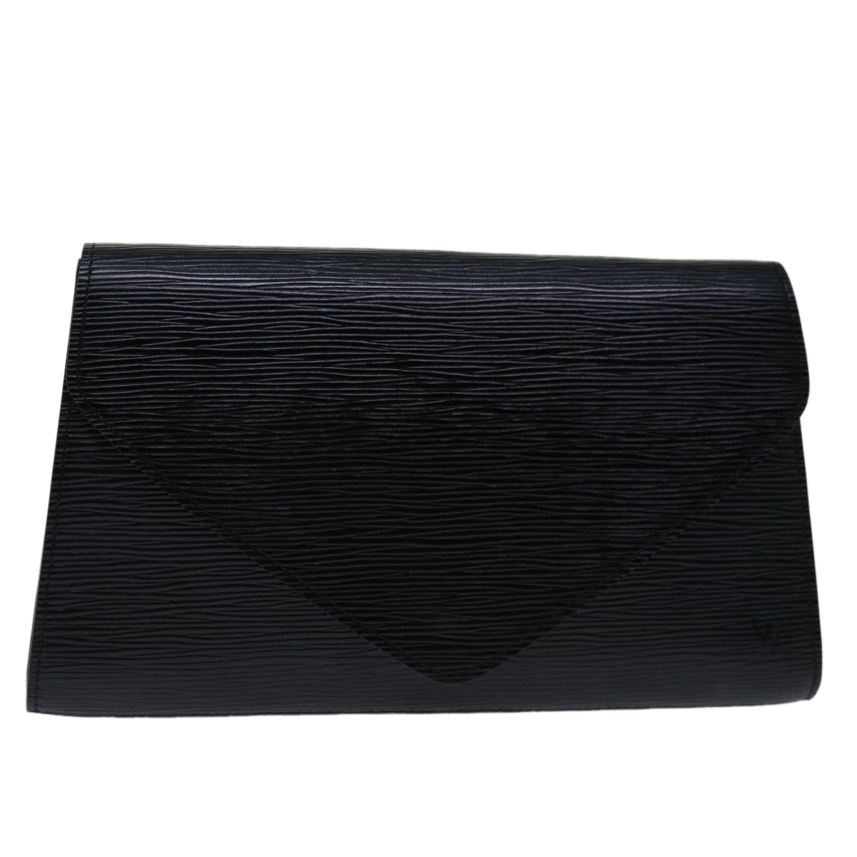 LOUIS VUITTON Epi Art Deco Clutch Bag Black M52632 LV Auth 68105