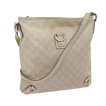 GUCCI GG Canvas ssima Shoulder Bag Beige 131326 Auth 68614