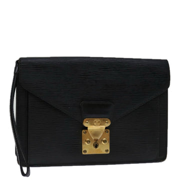 LOUIS VUITTON Epi Serie Dragonne Hand Bag Black M52612 LV Auth 68803