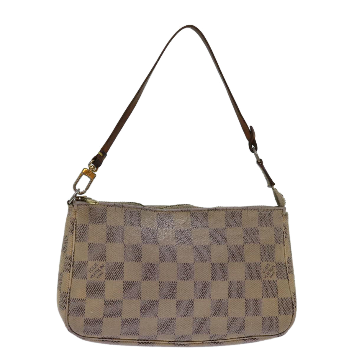 LOUIS VUITTON Damier Azur Pochette Accessoires Pouch N51986 LV Auth 68937