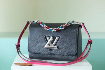 ouis Vuitton Twist MM Epi Black For Womtlm,  Shoulder And Crossbody Bags 9.1in/23cm LV 