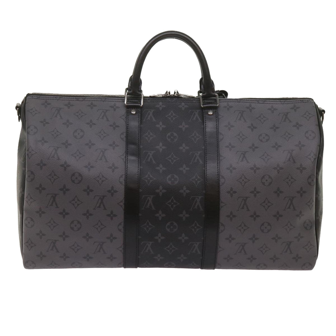 LOUIS VUITTON Eclipse Reverse Keepall Bandouliere 50 Bag M45392 LV Auth 69120A