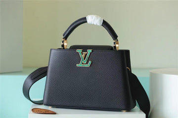 LV Capucines BB Taurillon Black For Womtlm,  Shoulder And Crossbody Bags 26cm/10.6in LV