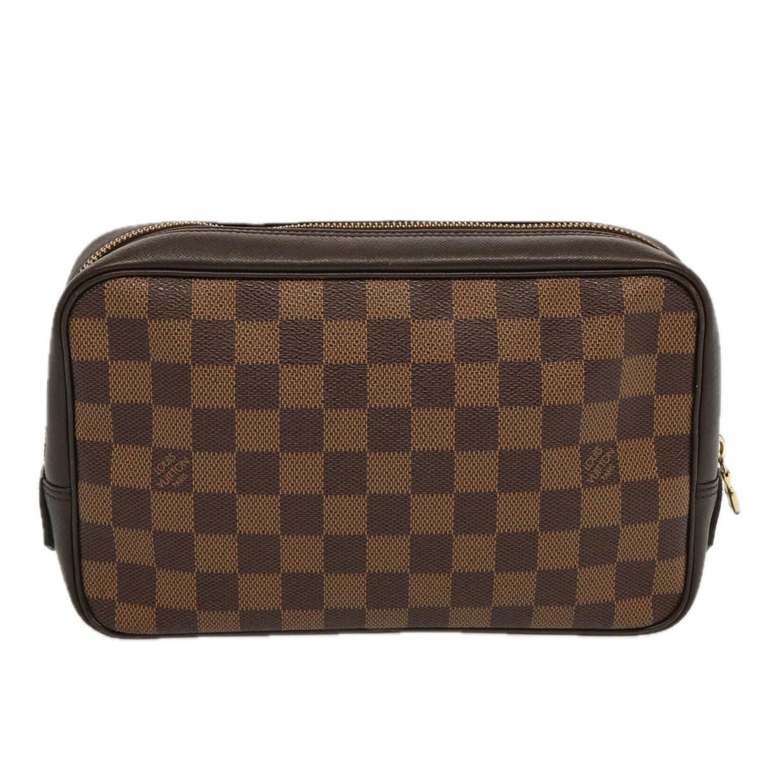 LOUIS VUITTON Damier Ebene Trousse Toilette Clutch Bag N47623 LV Auth 69400