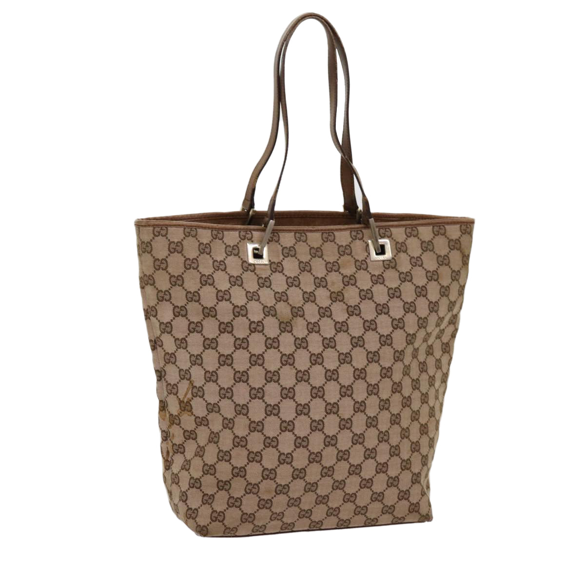 GUCCI GG Canvas Tote Bag Beige 002 1098 2123 Auth 69748