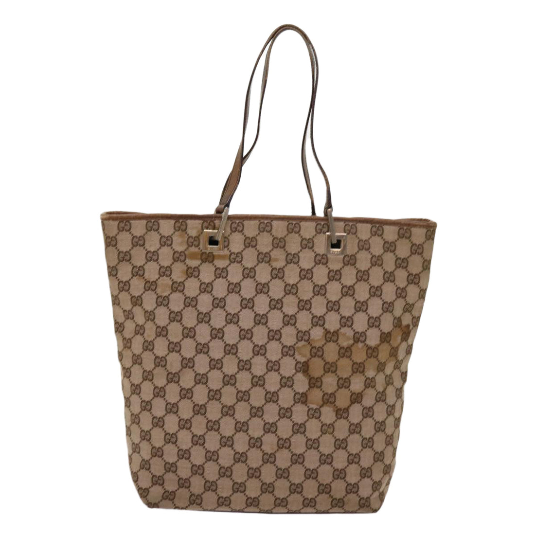 GUCCI GG Canvas Tote Bag Beige 002 1098 2123 Auth 69748