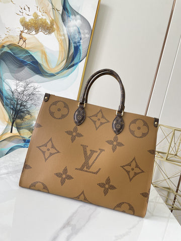 LV OnTheGo GM Tote Bag Monogram And Monogram Reverse Canvas For Womtlm, Womtlm’s Handbags 16.1in/41cm LV M44576