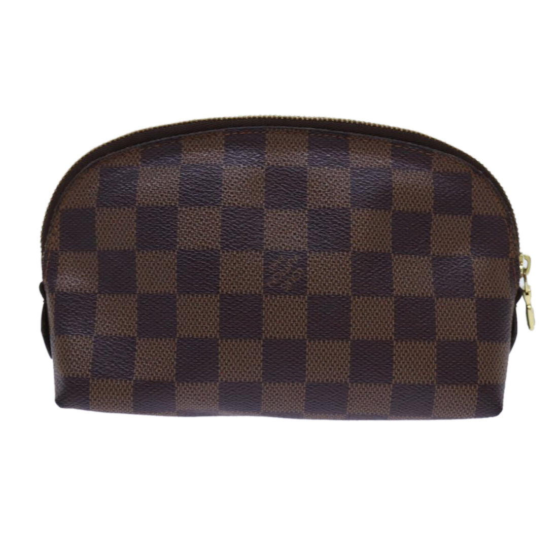LOUIS VUITTON Damier Ebene Pochette Cosmetic PM Pouch N47516 LV Auth 69835