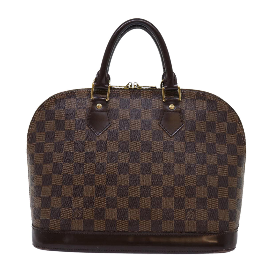 LOUIS VUITTON Damier Ebene Alma Hand Bag N51131 LV Auth 69984