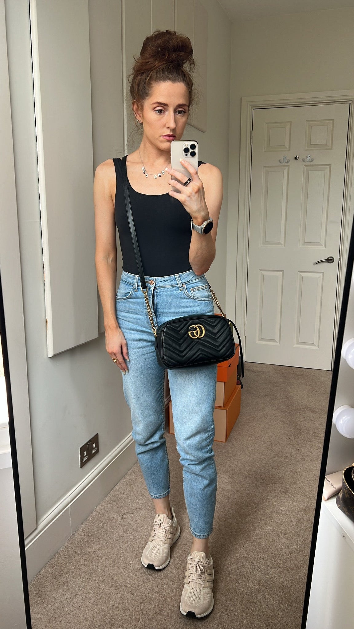 Gucci GG Black Marmont Small Shoulder Bag