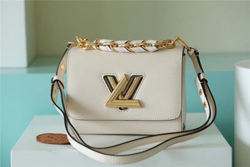 LV Twist MM Epi White For Womtlm, Womtlm’s Bags, Shoulder And Crossbody Bags 9.1in/23cm LV