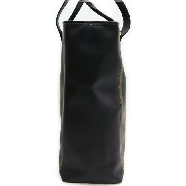 Fendi Shoulder Bag Canvasleather Bagshoulder Bagsatchel Pequin Stripebrown Coated Canvasleather Tote