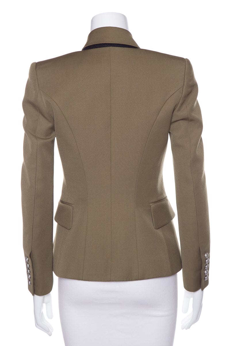 Balmain Army Green Blazer SZ 34