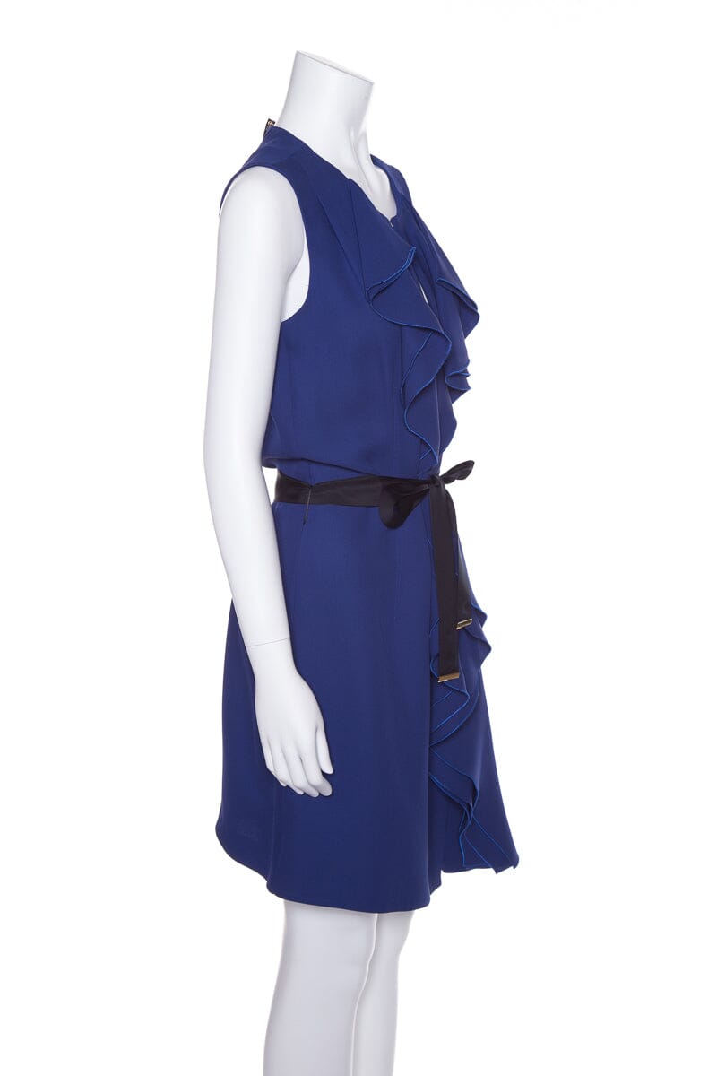 Louis Vuitton Royal Blue Sleeveless Dress SZ 40