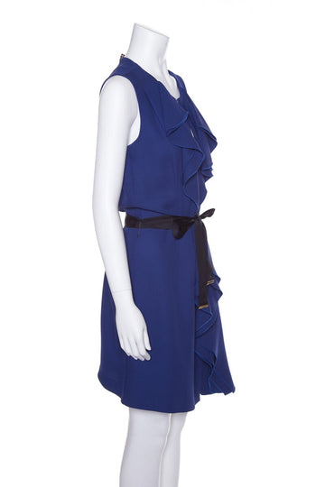 Louis Vuitton Royal Blue Sleeveless Dress SZ 40