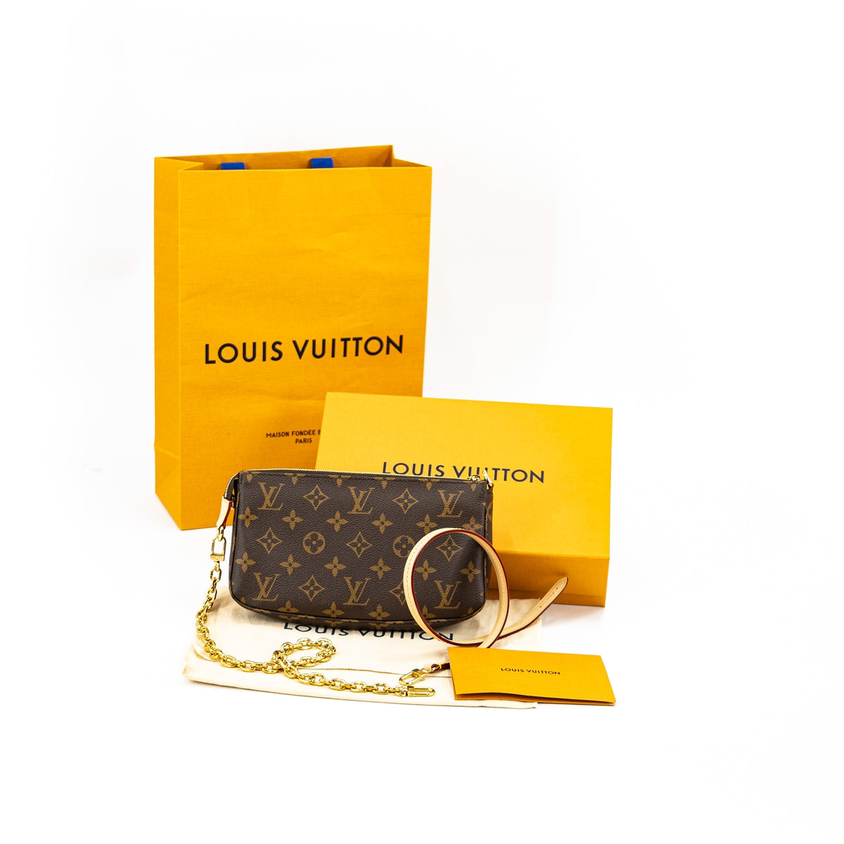 LOUIS VUITTON Monogram Mini Pochette Accessoires