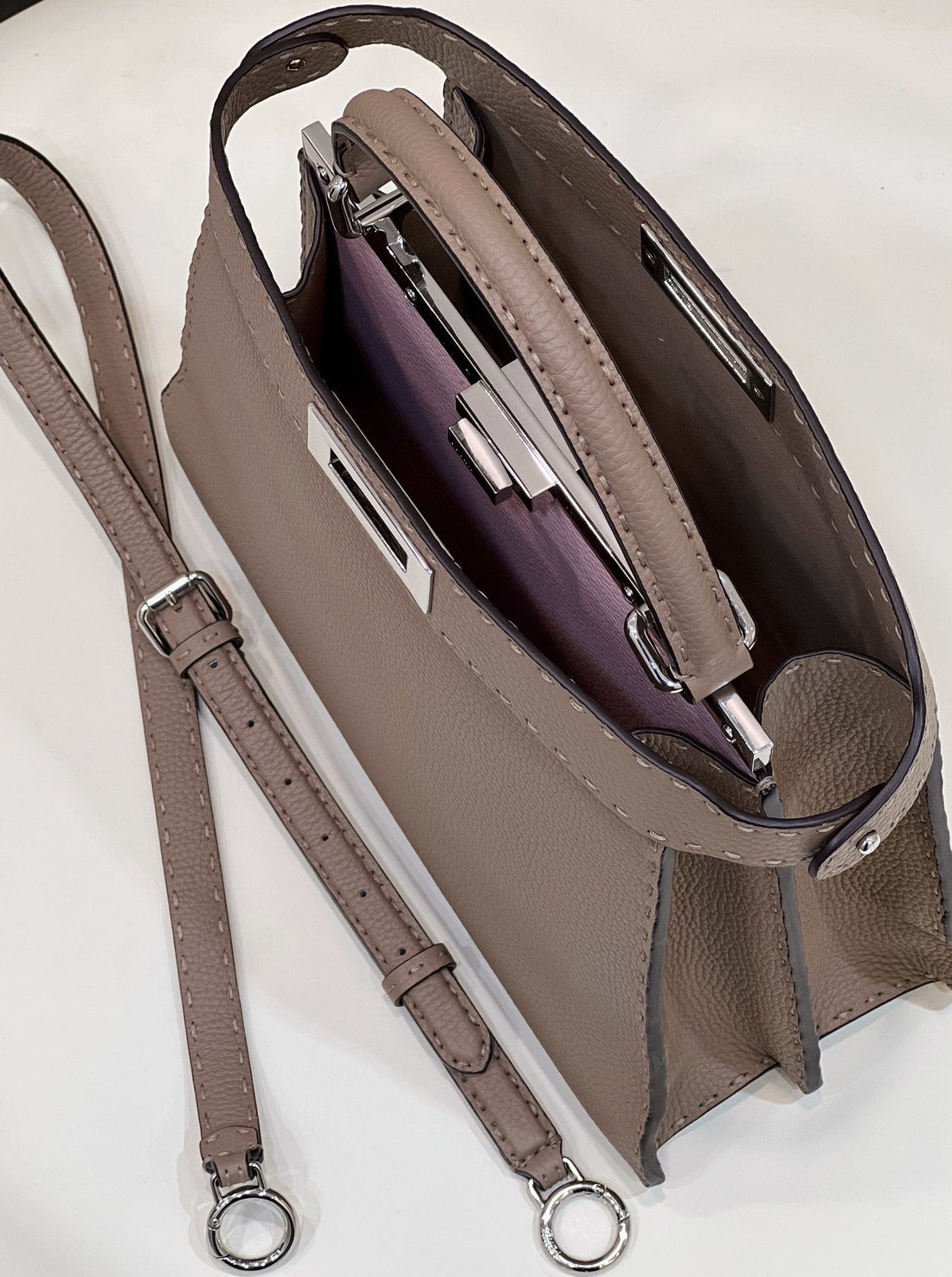 FI Peekaboo ISeeU Medium Brown For Womtlm, Womtlm&#8217;s Handbags, Shoulder Bags 13.1in/33.5cm FF