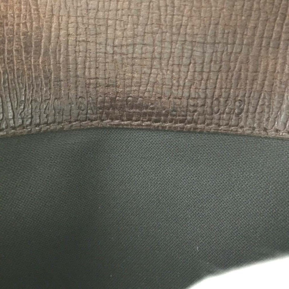 Vintage, classic, Fendi, brown leather Zucca print, bi-fold, XL checkbook wallet