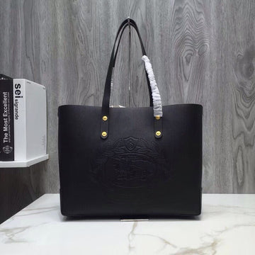 BB Small Embossed Crest Tote Black For Womtlm, Bags 13.8in/35cm