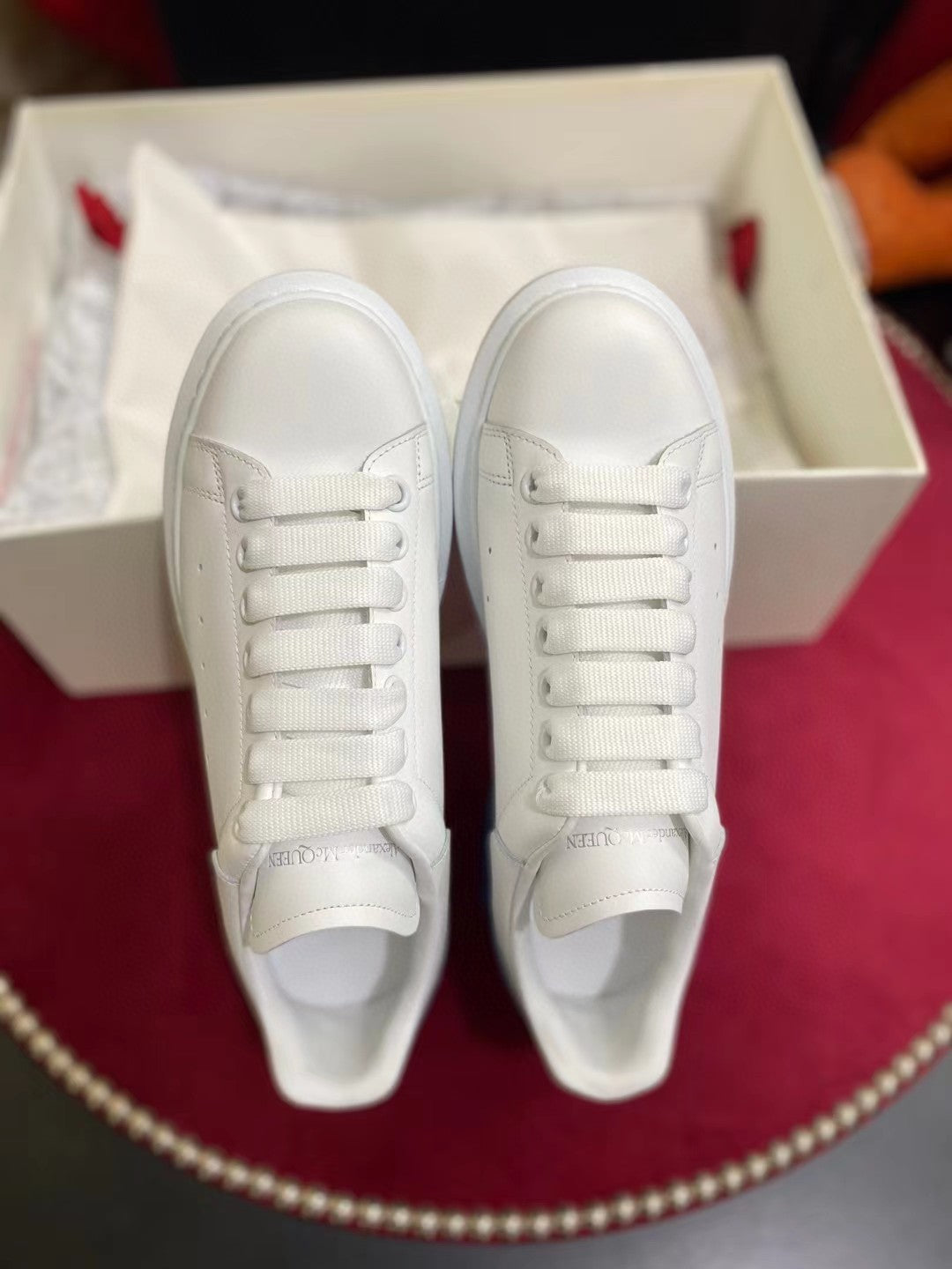 Alexander McQuetlm Oversized Sneaker White/Red For Mtlm