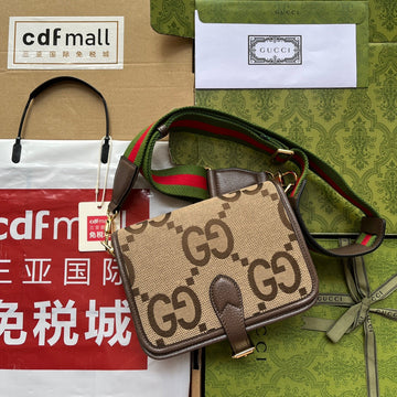 gg Jumbo gg Canvas Shoulder Bag Beige And Multicolor For Womtlm, Womtlm&#8217;s Bags 7.8in/20cm gg? ???699438 UKMDG 2570