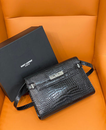 YSSL Manhattan Small Shoulder Bag Black For Womtlm 11.4in/29cm YSL 579271DND0J1000