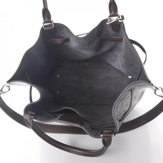 Louis Vuitton Girolata Handbag Mahina Noir