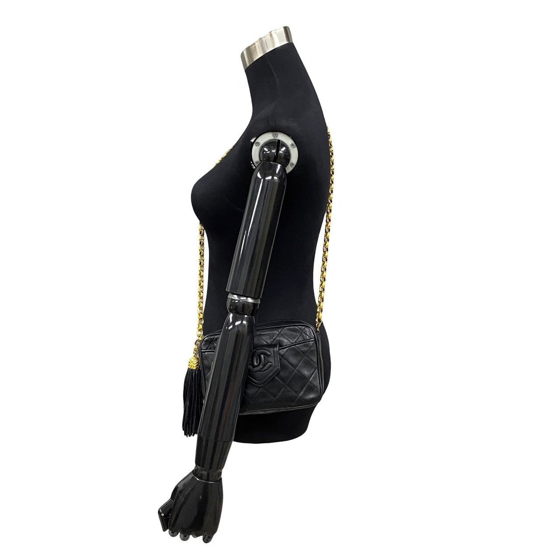 Chanel CC Matelasse Fringe Bag  Leather Crossbody Bag in Good condition