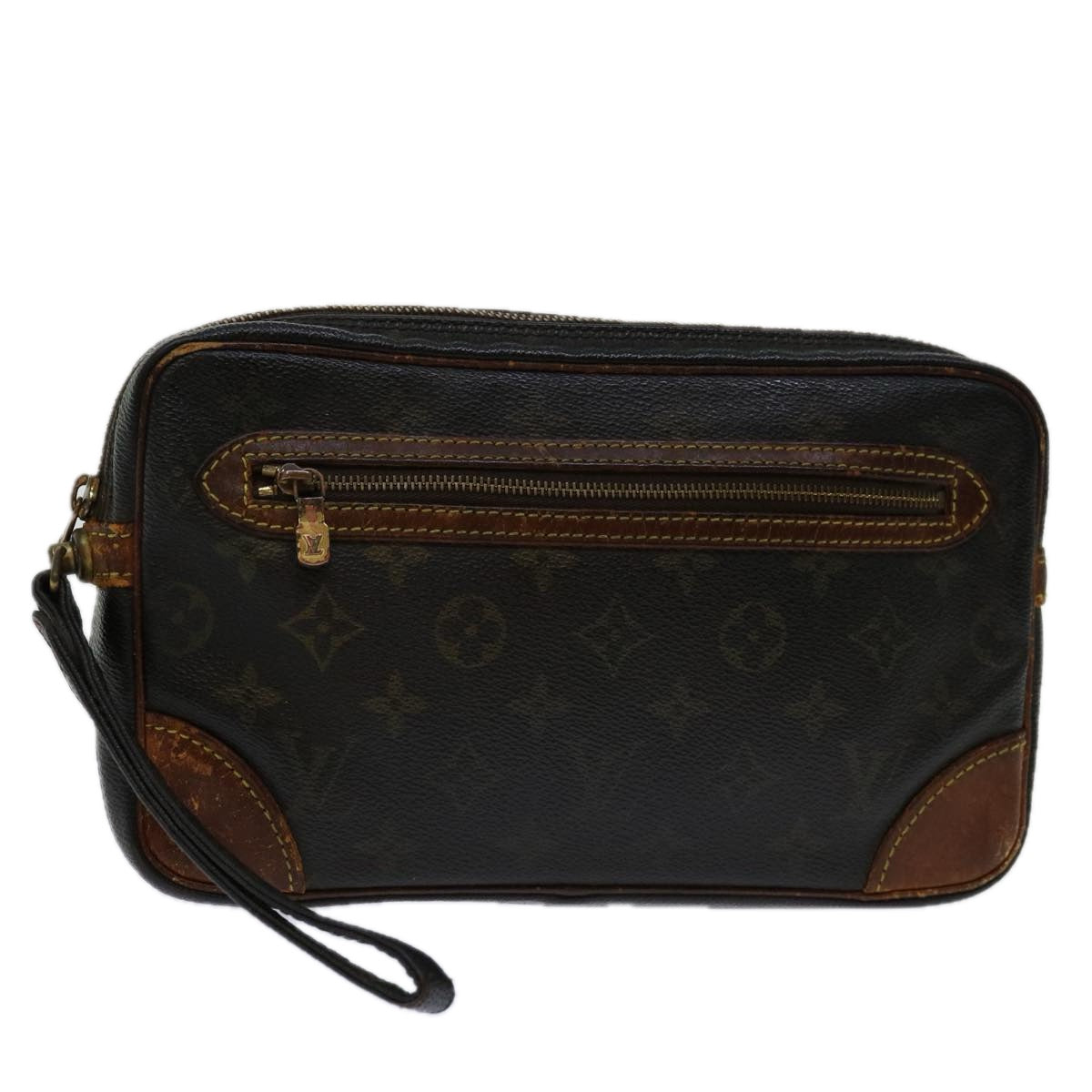 LOUIS VUITTON Monogram Marly Dragonne GM Clutch Bag M51825 LV Auth 70003