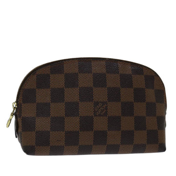 LOUIS VUITTON Damier Ebene Pochette Cosmetic PM Pouch N47516 LV Auth 70007