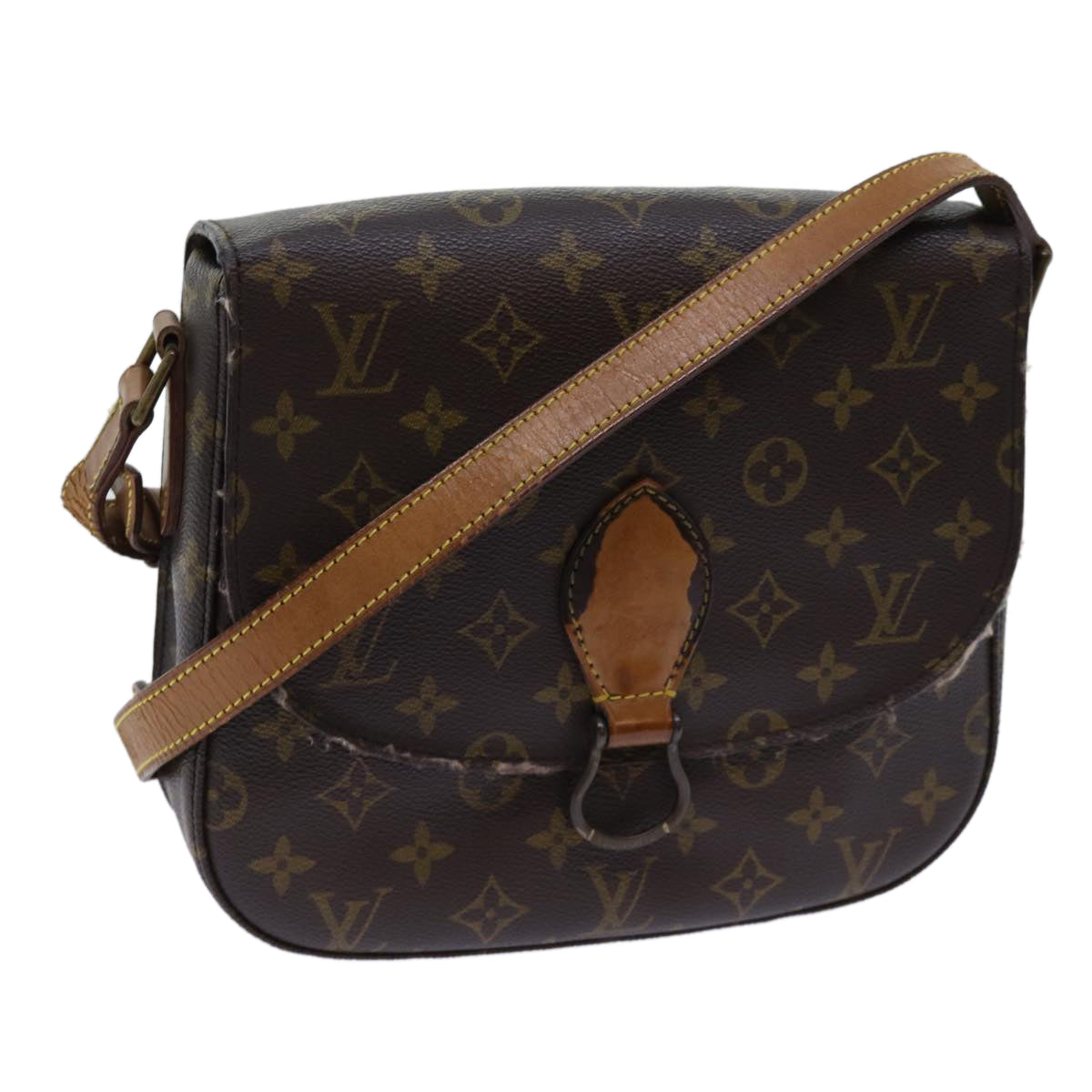 LOUIS VUITTON Monogram Saint Cloud GM Shoulder Bag M51242 LV Auth 70024