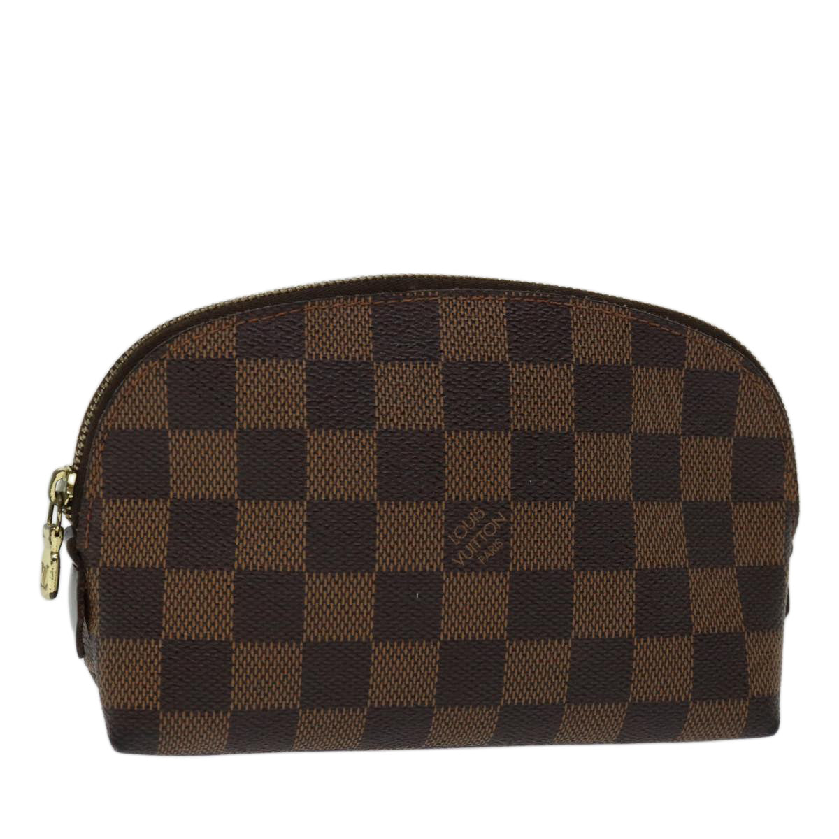 LOUIS VUITTON Damier Ebene Pochette Cosmetic PM Pouch N47516 LV Auth 70048