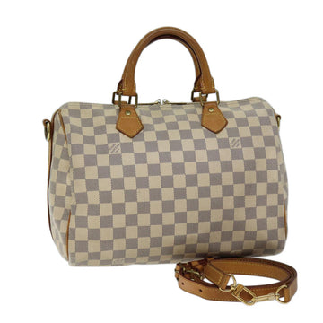 LOUIS VUITTON Damier Azur Speedy Bandouliere 30 2Way Hand Bag N41052 Auth 70275