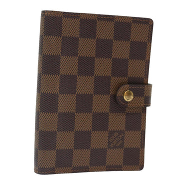 LOUIS VUITTON Damier Ebene Agenda PM Day Planner Cover R20700 LV Auth 70298