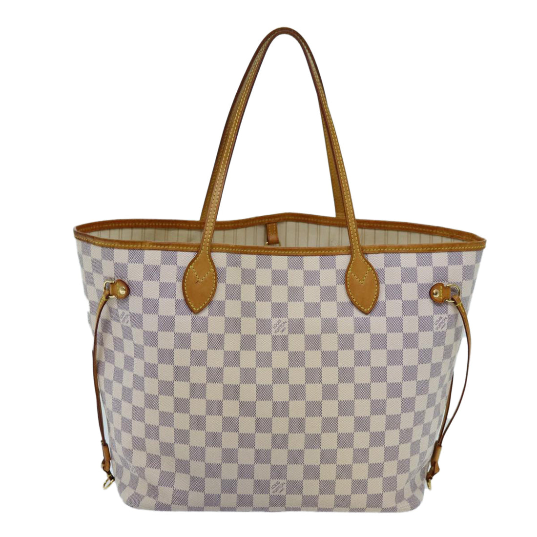 LOUIS VUITTON Damier Azur Neverfull MM Tote Bag N41605 LV Auth 70414