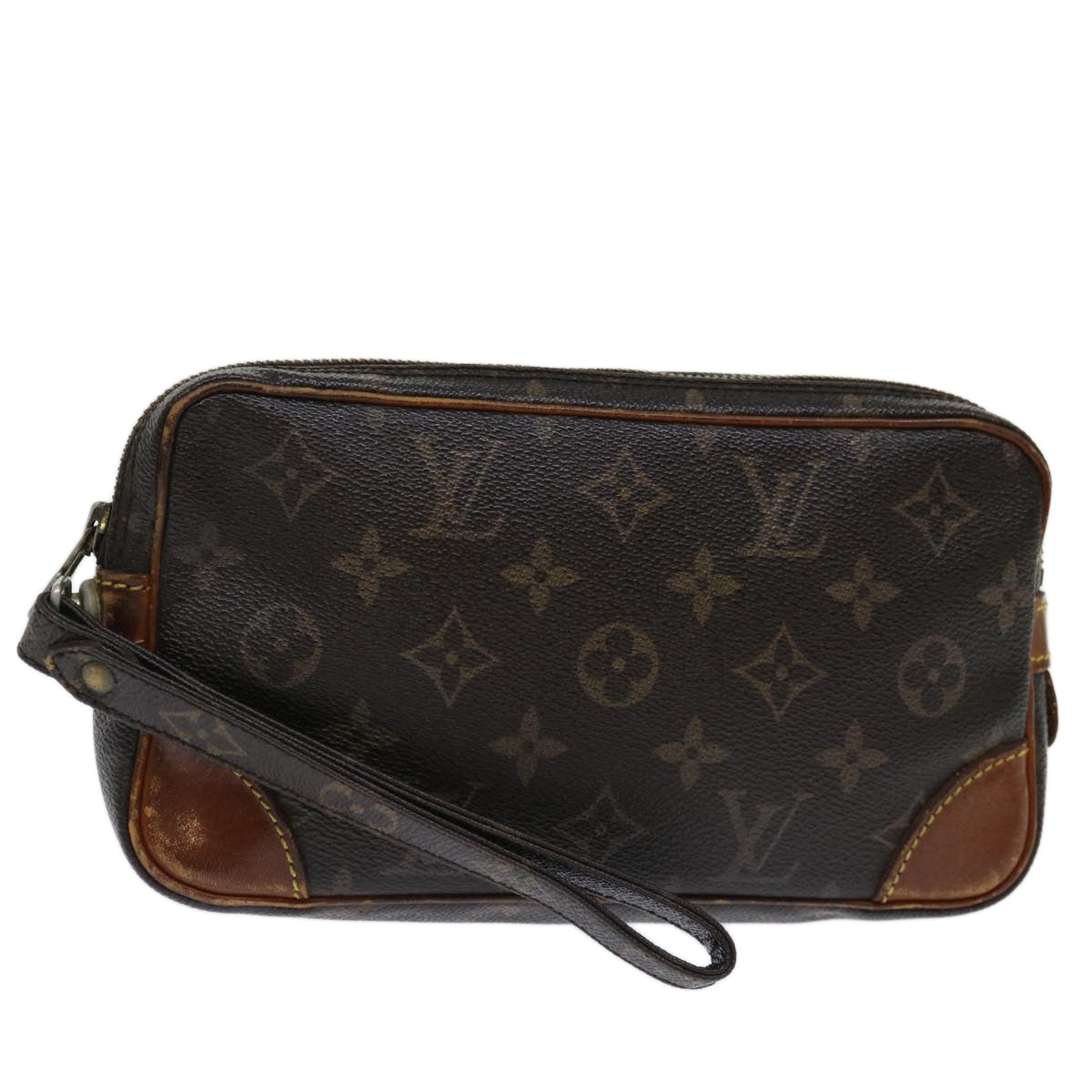 LOUIS VUITTON Monogram Marly Dragonne PM Clutch Bag M51827 LV Auth 70478