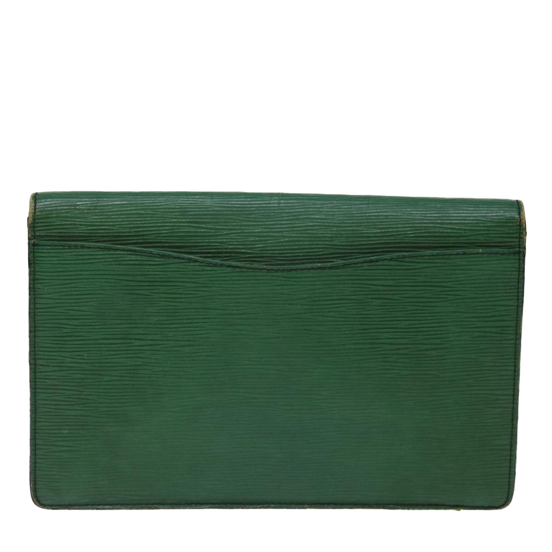 LOUIS VUITTON Epi Montaigne 27 Clutch Bag Green M52654 LV Auth 70739