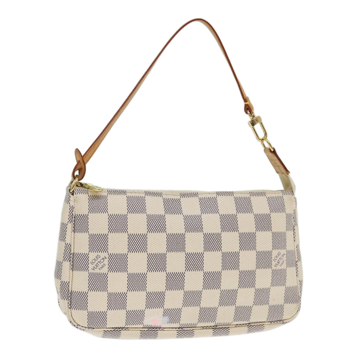 LOUIS VUITTON Damier Azur Pochette Accessoires Pouch N51986 LV Auth 70913