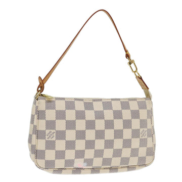 LOUIS VUITTON Damier Azur Pochette Accessoires Pouch N51986 LV Auth 70913