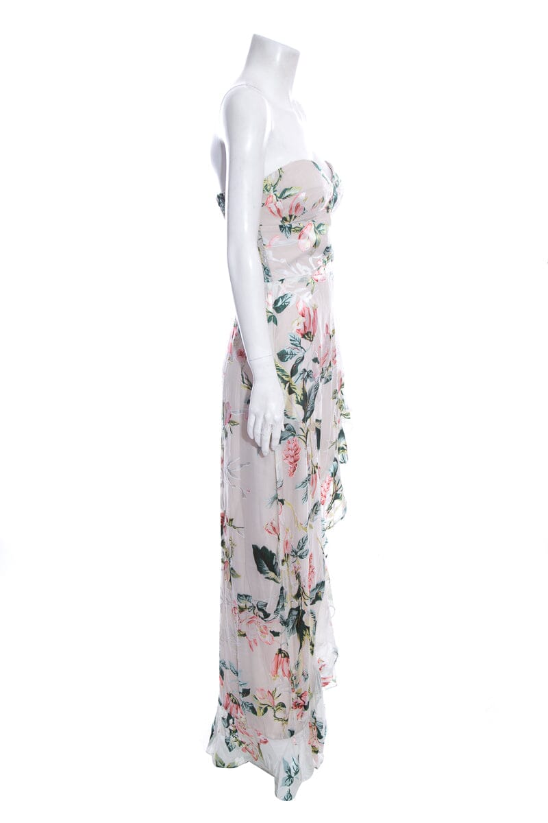 Amanda Uprichard White Floral Dress SZ M
