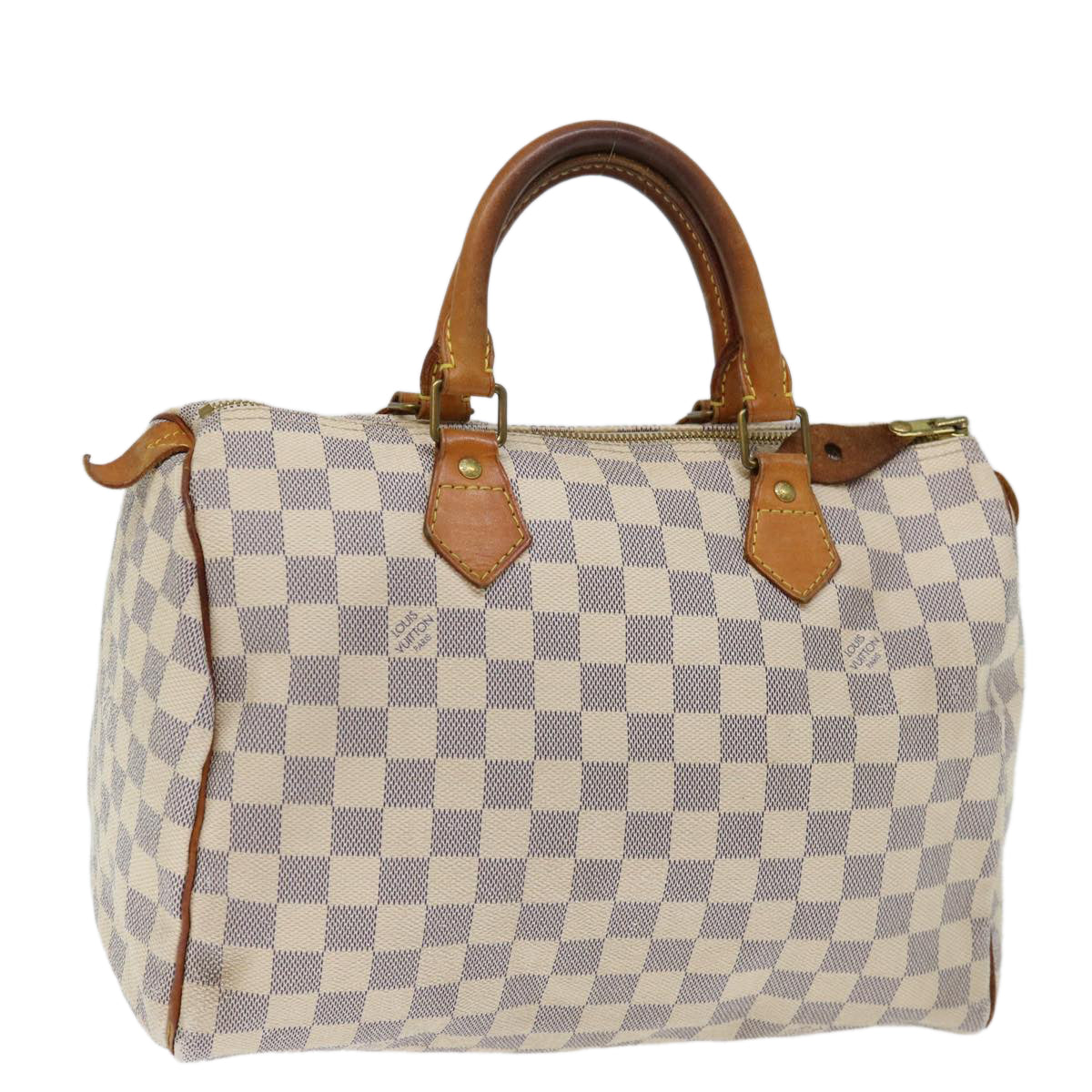 LOUIS VUITTON Damier Azur Speedy 30 Hand Bag N41533 LV Auth 71286