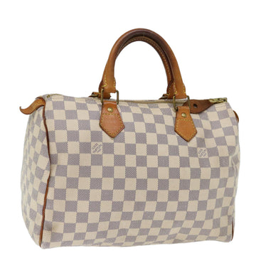 LOUIS VUITTON Damier Azur Speedy 30 Hand Bag N41533 LV Auth 71286