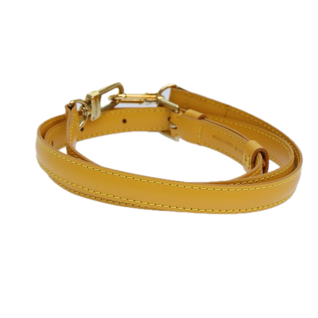 LOUIS VUITTON Epi Adjustable Shoulder Strap 39.4"-46.5" Yellow LV Auth 72059