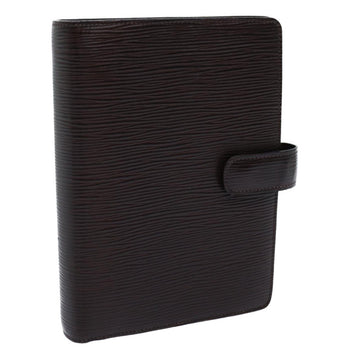 LOUIS VUITTON Epi Agenda MM Day Planner Cover Mocha R2004D LV Auth 72081