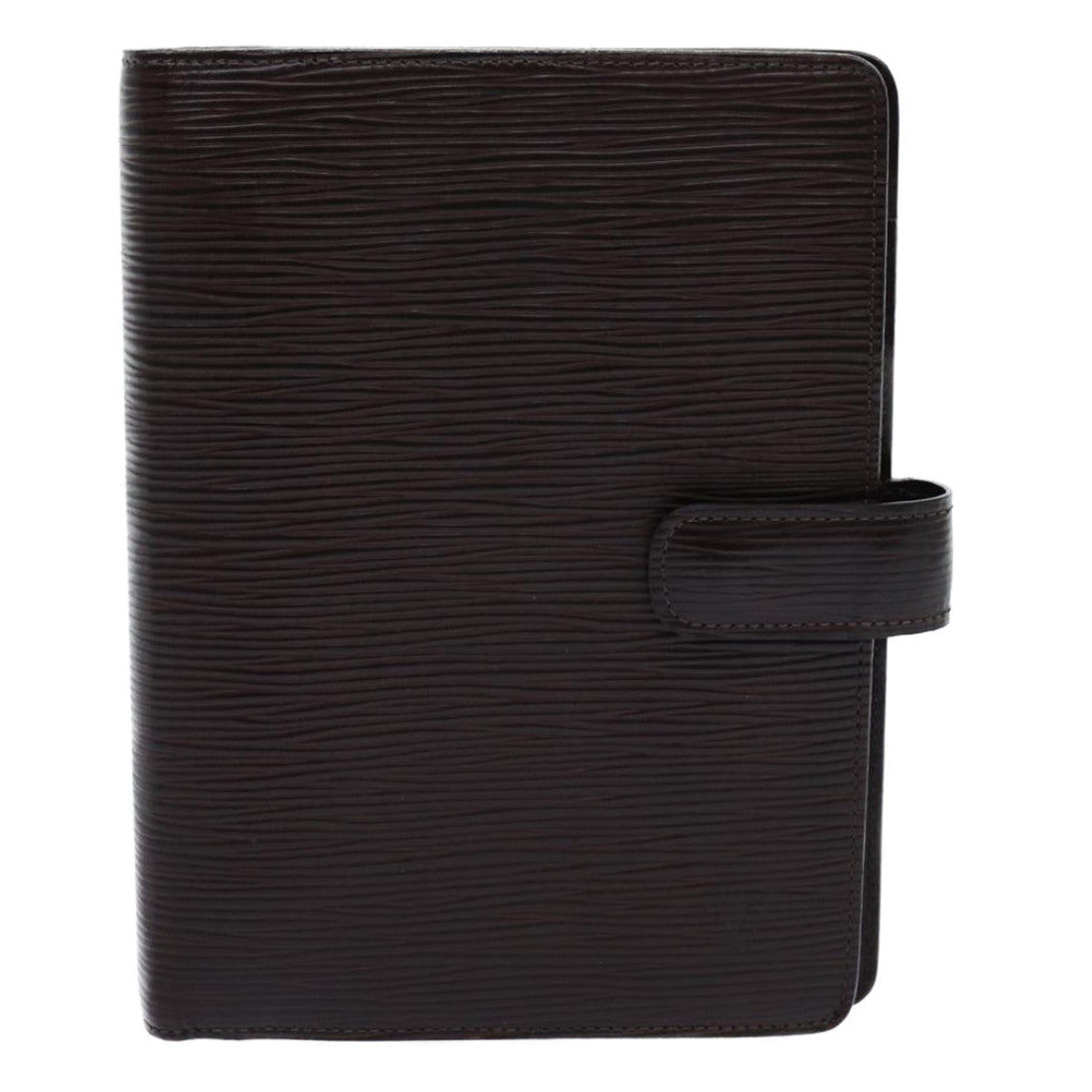 LOUIS VUITTON Epi Agenda MM Day Planner Cover Mocha R2004D LV Auth 72081
