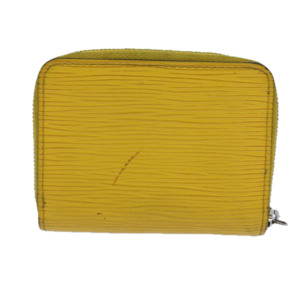 LOUIS VUITTON Epi Zippy Coin Purse Coin Purse Yellow M81227 LV Auth 72097
