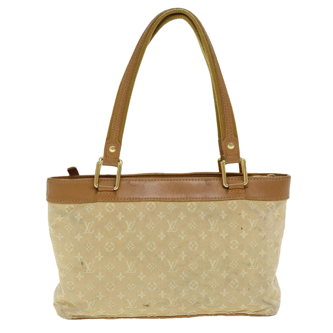 LOUIS VUITTON Monogram Mini Lucille PM Hand Bag Beige M92684 LV Auth 72252