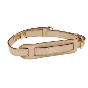 LOUIS VUITTON Adjustable Shoulder Strap Leather 22.4"-26.4" Beige Auth 72520