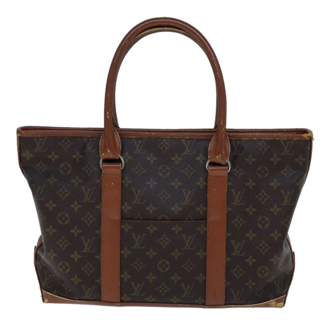 LOUIS VUITTON Monogram Sac Weekend PM Tote Bag M42425 LV Auth 72938